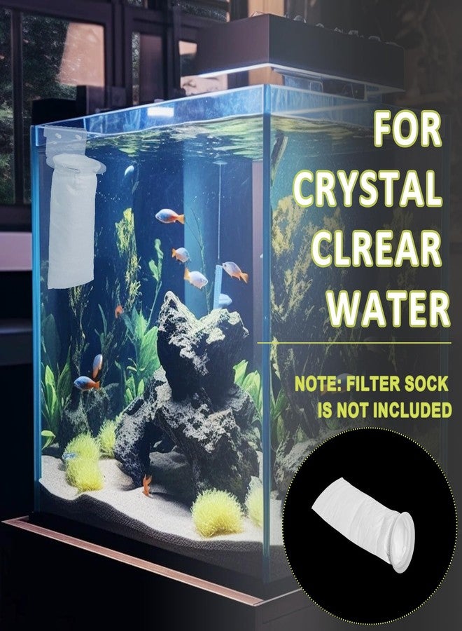 MCCKLE Filter Sock 4 Inch Ring, Filter Socks for Saltwater Aquarium by 9 Inch Long, 200 Micron Aquarium Filter Sock for Fish Tank Sump Saltwater Freshwater Aquariums (12 Pack) - Image 4